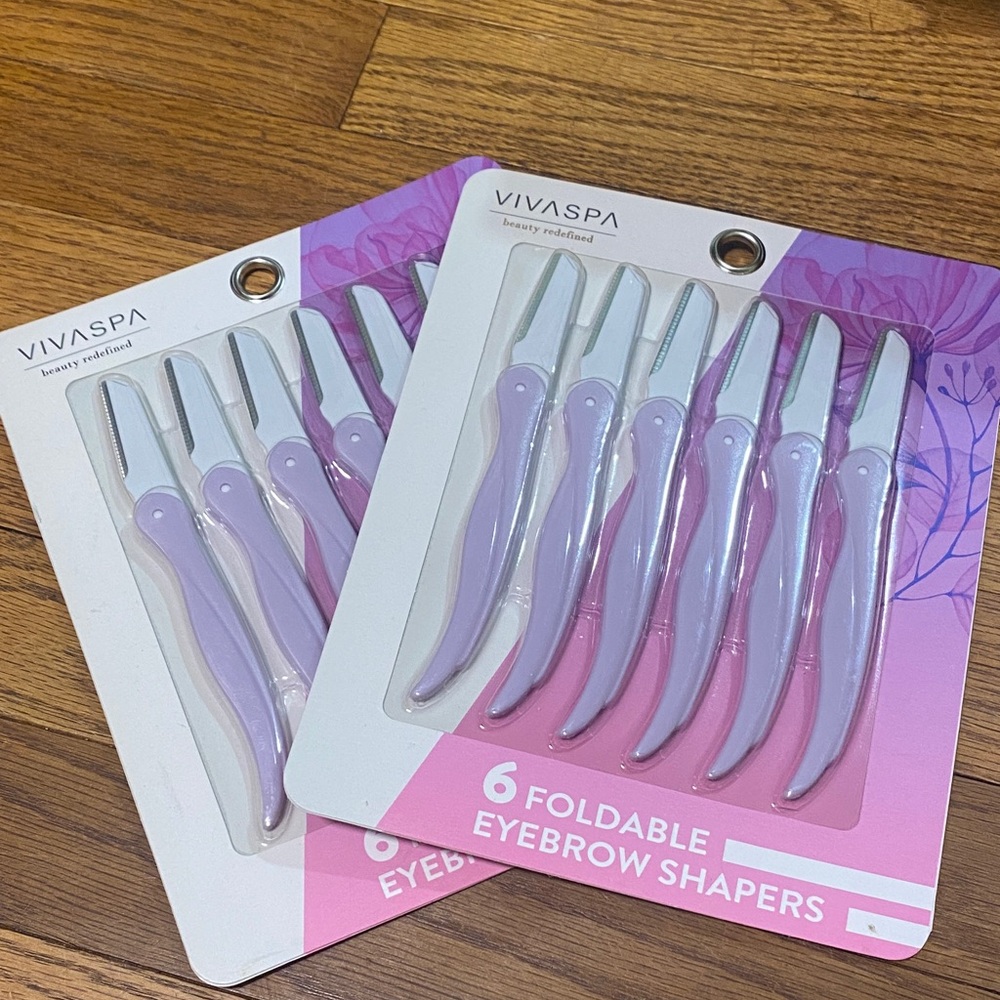 Vivaspa Foldable Eyebrow Shapers - Purple Set of 2